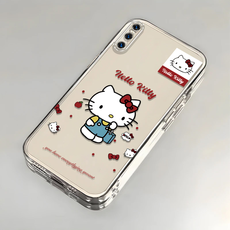 卡通kt猫vivoX27壳透明V1838A全包防摔软高级男女可爱套外壳