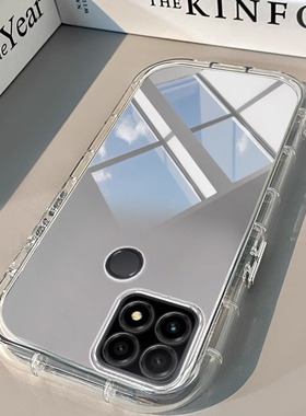 华为智选NZONES7手机壳NZONE50软pro透明+镜面Hi Nova9泡芙9z气囊12se男女款hi畅享60高级感s全包pro防摔woki