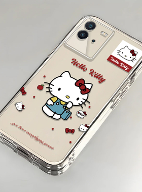 卡通kt猫iQOONeo6SE壳透明V2199A全包防摔高级男女可爱套外壳