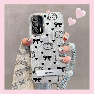 精孔kt猫realme真我Q3Pro手机壳RMX2205情侣全包防摔女可爱套外壳