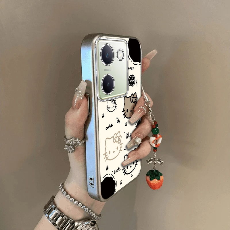 VIVO Y100手机壳Y200女Y300 Pro全包防摔Y77可爱Y76薄Y75男Y51S款Y53S套外壳Y55女新Y72潮Y70S牌VIVOY100