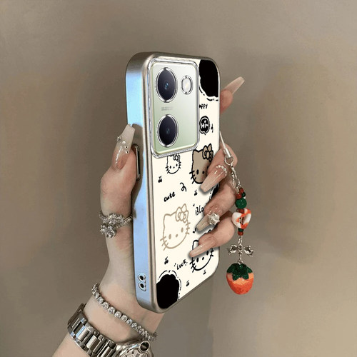 VIVO Y100手机壳Y200女Y300 Pro全包防摔Y77可爱Y76薄Y75男Y51S款Y53S套外壳Y55女新Y72潮Y70S牌VIVOY100