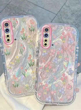 花OPPO K5手机壳K3高级K5新K7 X全包K9 Pro防摔K10薄软K11潮套K12男女K1可爱外壳潮OPPOk5