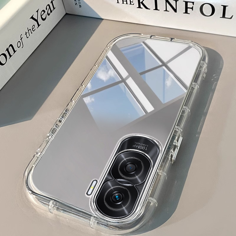 荣耀X50i手机壳8X透明新9X PRO镜面X20泡芙X30气囊i男X10女X40高级X60潮+全包GT防摔SE潮MAX软honor