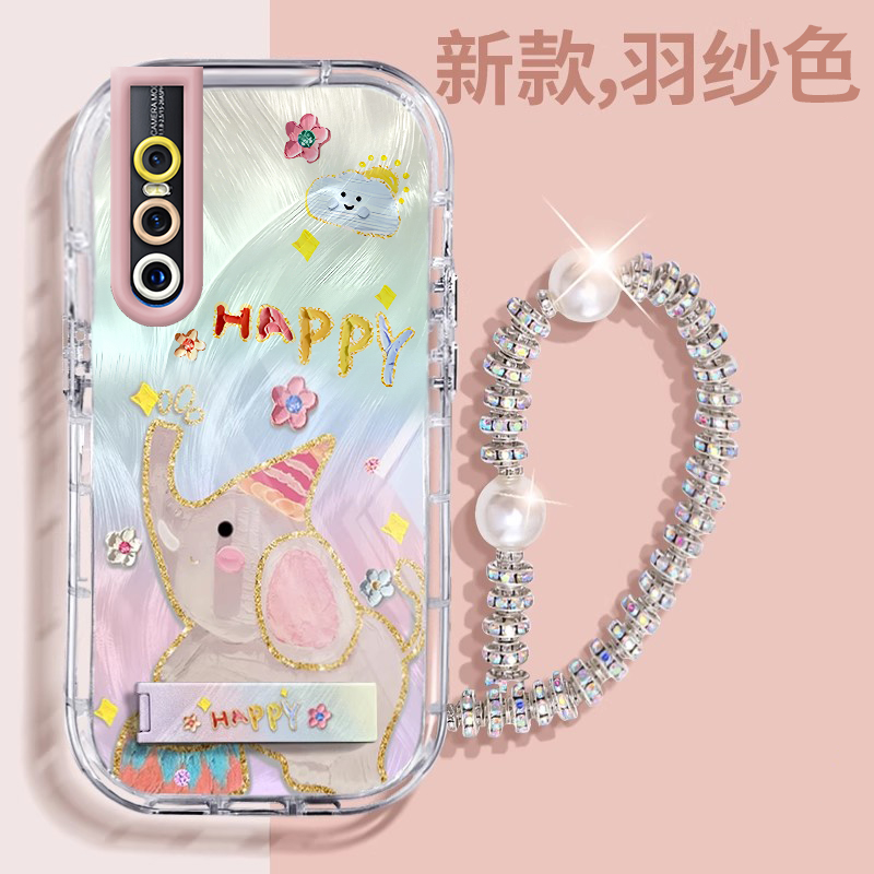 赵露思同款vivoX27壳透明V1838A全包防摔薄软男女可爱套外壳