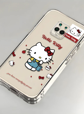 卡通kt猫红米10XPro壳透明M2004J7BC全包防摔男女可爱套外壳