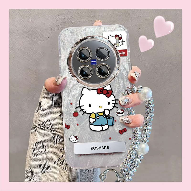 羽纱kt猫vivoX100Ultra手机壳V2366GA情侣全包防摔男女可爱套外壳