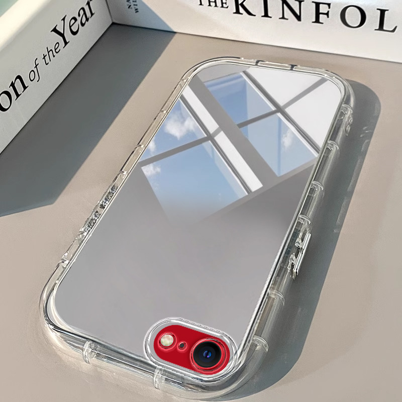 苹果SE3手机壳苹果8透明6s新6镜面plus泡芙x气囊s男max高级11潮12全包13防摔14款15软16 pro max保护套iPhone