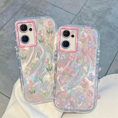 花OPPO Reno7手机壳Reno 3新2全包13防摔薄10软4潮11套5男6女7可爱8外9 Pro潮OPPO Reno款r17高级OPPOReno7