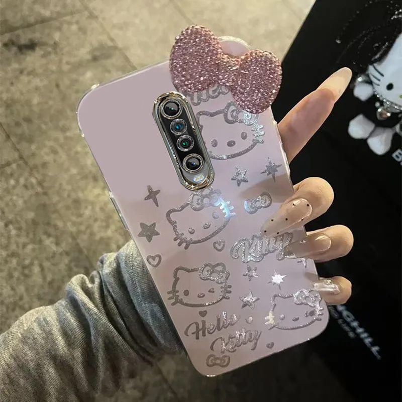 羽纱kt猫红米K30手机壳M1912G7BE情侣全包防摔高级男女可爱套外壳