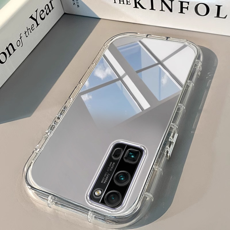 荣耀30PRO+手机壳20青春透明新80 PRO镜面50泡芙se气囊i男X 60女70高级10潮90 GT全包100防摔200潮300软honor