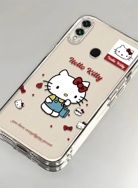 卡通kt猫荣耀8x壳透明JSN-AL00全包防摔软高级男女可爱套外壳