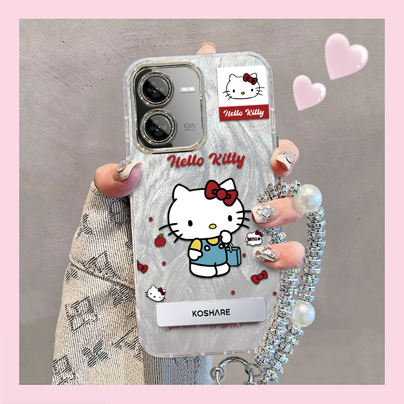 羽纱kt猫iQOOZ8X手机壳V2312A情侣全包防摔软高级男女可爱套外壳