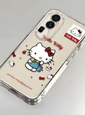 卡通kt猫OPPOReno10Pro+壳透明PHU110全包防摔男女可爱套外壳
