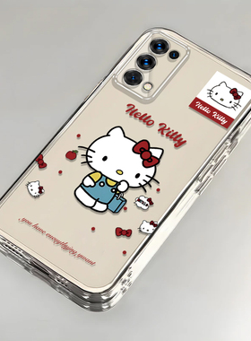 卡通kt猫OPPOReno5Pro壳透明PDSM00全包防摔软男女可爱套外壳