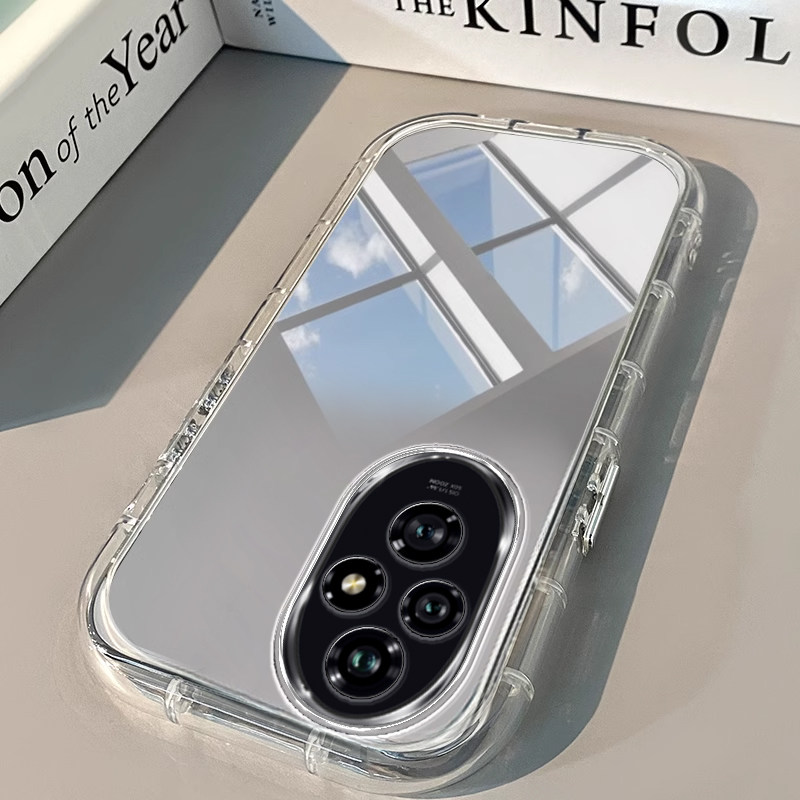 荣耀200手机壳20青春版透明新70 PRO镜面30泡芙se气囊i男X 50女60高级10潮80 GT全包90防摔100潮300软honor