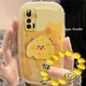 iqoo3手机壳可爱黄色奶酪卡通iqoo3防摔硅胶软女创意全包气垫保护套
