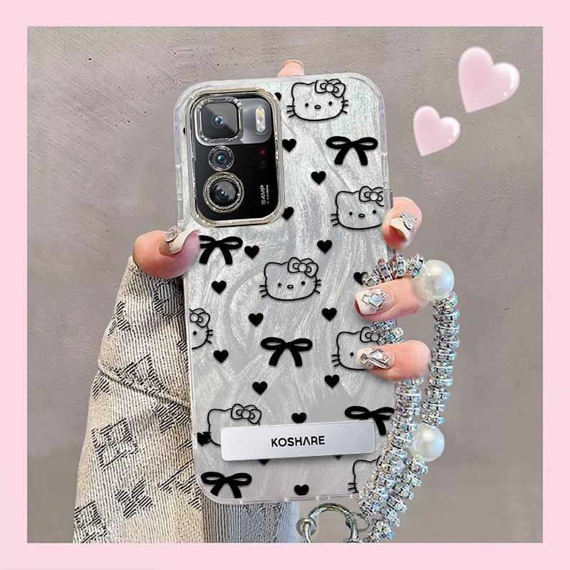 精孔kt猫红米Note10Pro 5G手机壳M2104K10AC情侣全包防摔可爱套外