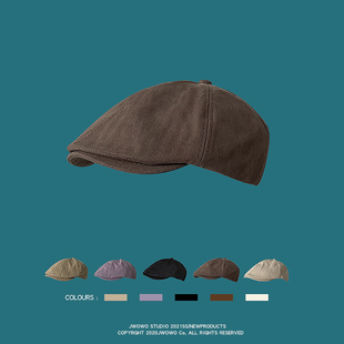 剃刀党帽子浴血黑帮前进帽复古侦探帽报童帽古着画家帽英伦贝雷帽