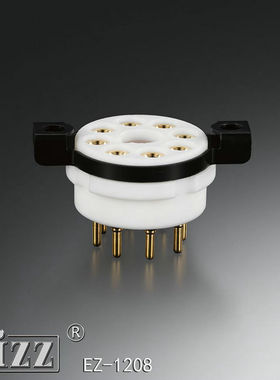 EIZZ特富龙特氟龙 铍铜弹片8脚电子管座插座 适用于EL34 KT88现货