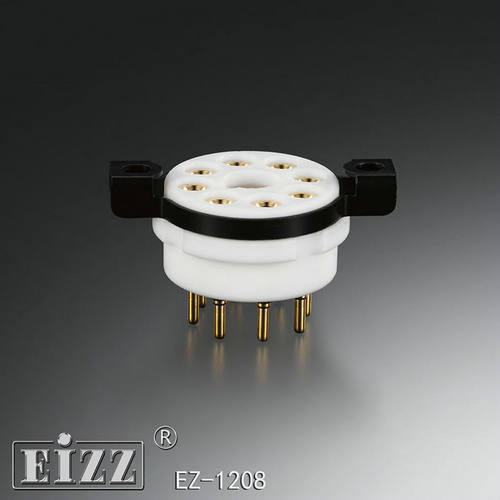 EIZZ特富龙特氟龙 铍铜弹片8脚电子管座插座 适用于EL34 KT88现货