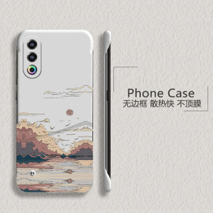 日落山丘适用魅族21手机壳Meizu20无边框21pro散热魅族18新款18pro半包魅族18x超薄硬防摔保护套外壳男女5g