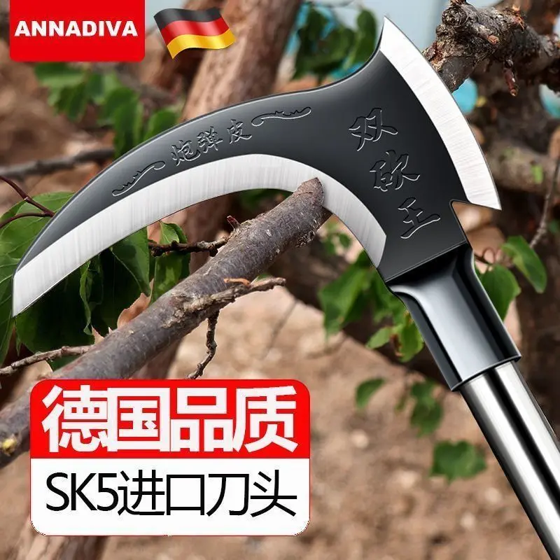 双砍王高锰钢长柄镰刀割玉米秆