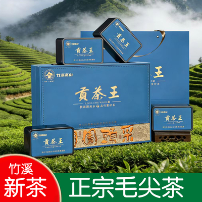 十堰竹溪贡芽茶王礼盒春嫩头采明前毛尖正宗一芽一叶茶送人500克
