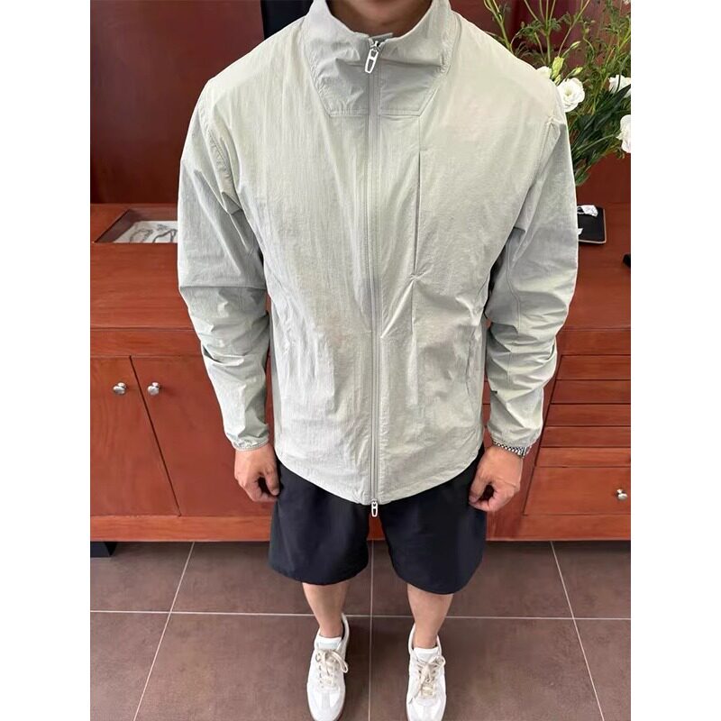 网图立体运动防晒拉链外套夏季户外男长袖立领夹克fs11p60,男装防晒衣,星座204-3