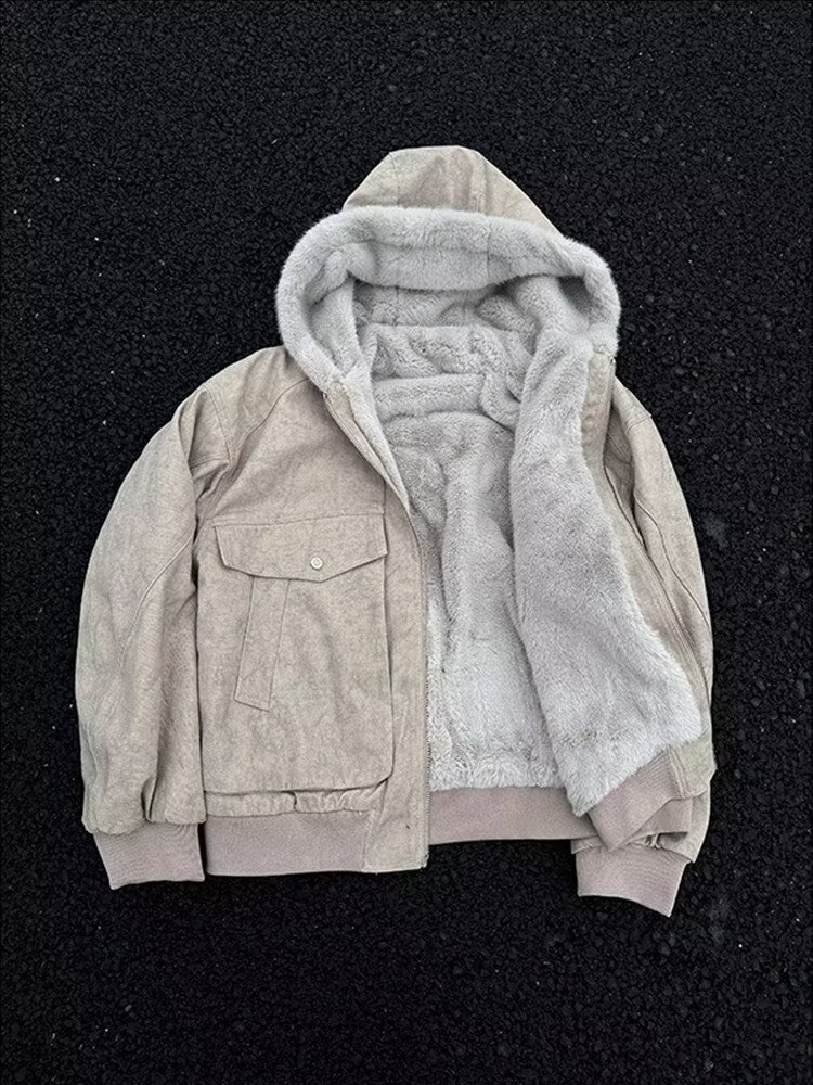 网图美式复古连帽加绒加厚座山雕外套男冬季大口袋棉衣m854p110,男装棉衣,星座204-3