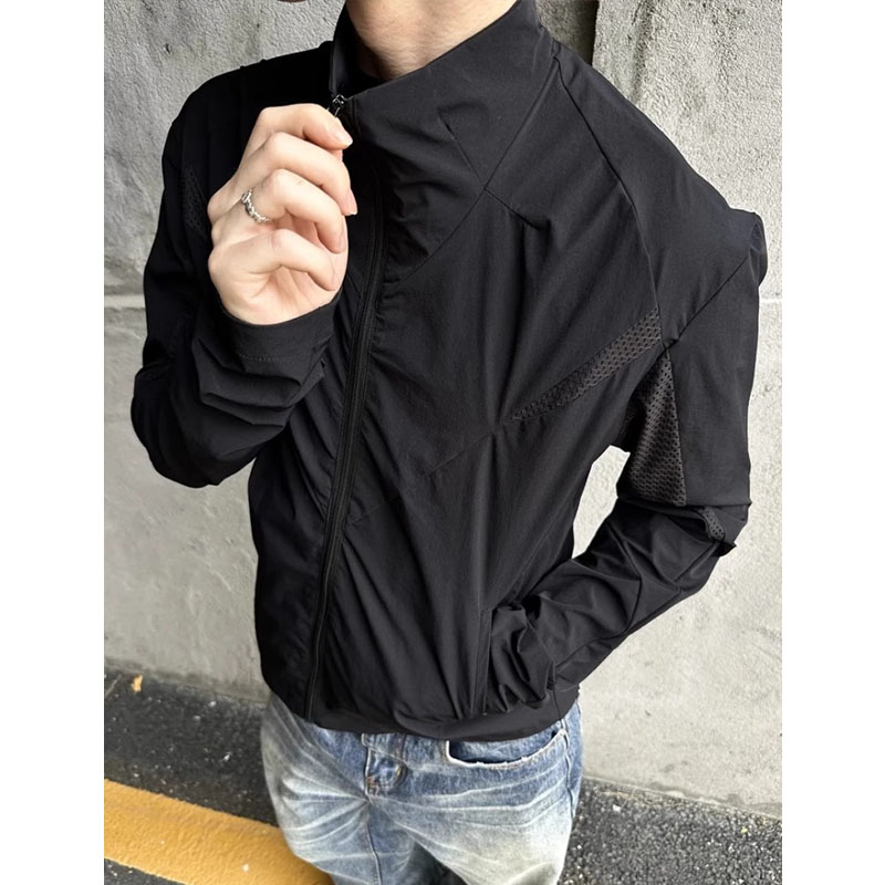 网图网眼防晒衣透气立领休闲户外薄款防晒服男女fs1003p48，男装防晒衣，星座204-3