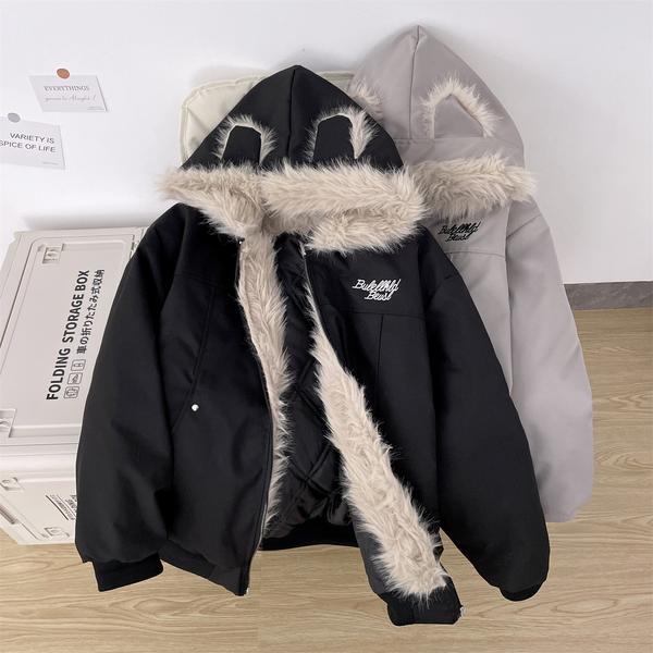 冬季连帽棉衣外套男加厚保暖宽松棉服痞帅棉袄mm215p95，男装棉衣，星座204-3