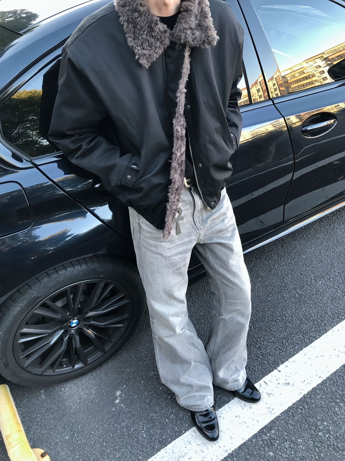网图冬季假两件棉衣外套男加厚保暖棉服痞帅棉袄潮m5047p90,男装棉衣,星座204-3