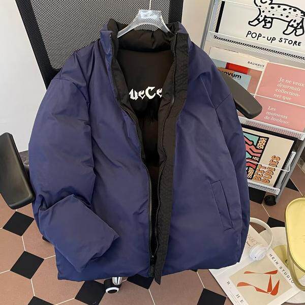 冬季加厚立领棉衣男防风保暖宽松面包服情侣外套m9091p100,男装棉衣,星座204-3