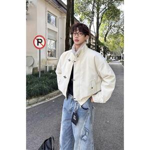 网图 中式复古男座山雕棉服冬季潮牌宽松休闲棉衣外套m5052 p125图片
