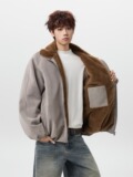 网图冬季立领棉衣外套男加厚保暖宽松棉服痞帅棉袄m5042p95，男装棉衣，星座204-3