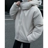 冬季设计感小众连帽棉服男欧美街头外套情侣棉衣潮m183p80，男装棉衣，星座204-3