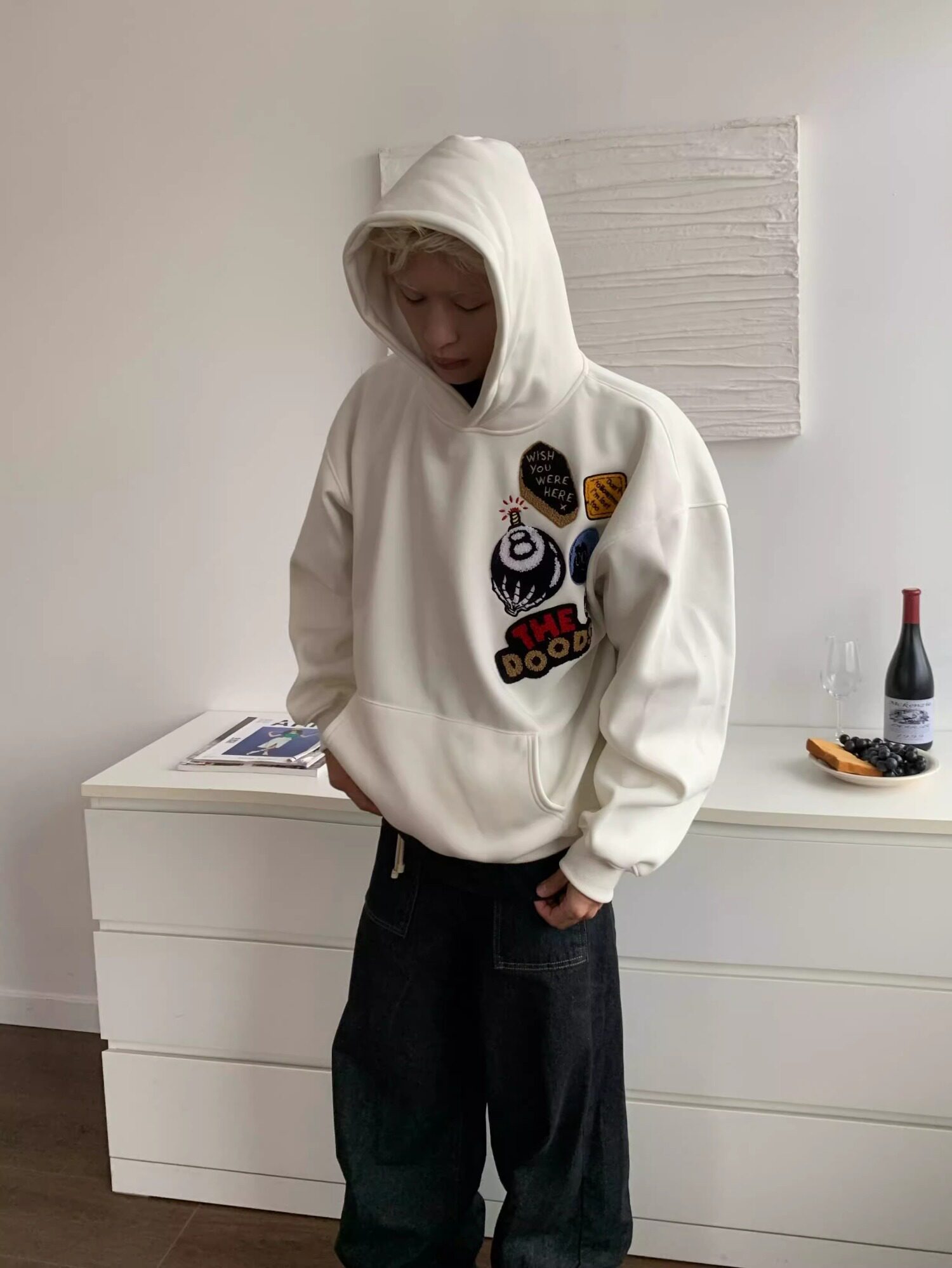 网图冬季卫衣男加绒加厚保暖长袖t恤连帽开衫打底衫hw012p55,男装T恤,星座204-3