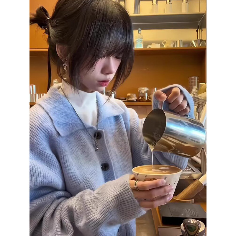 网图韩系慵懒风毛衣外套男女秋冬季复古针织开衫上衣my288p49,男装针织衫/毛衣,星座204-3