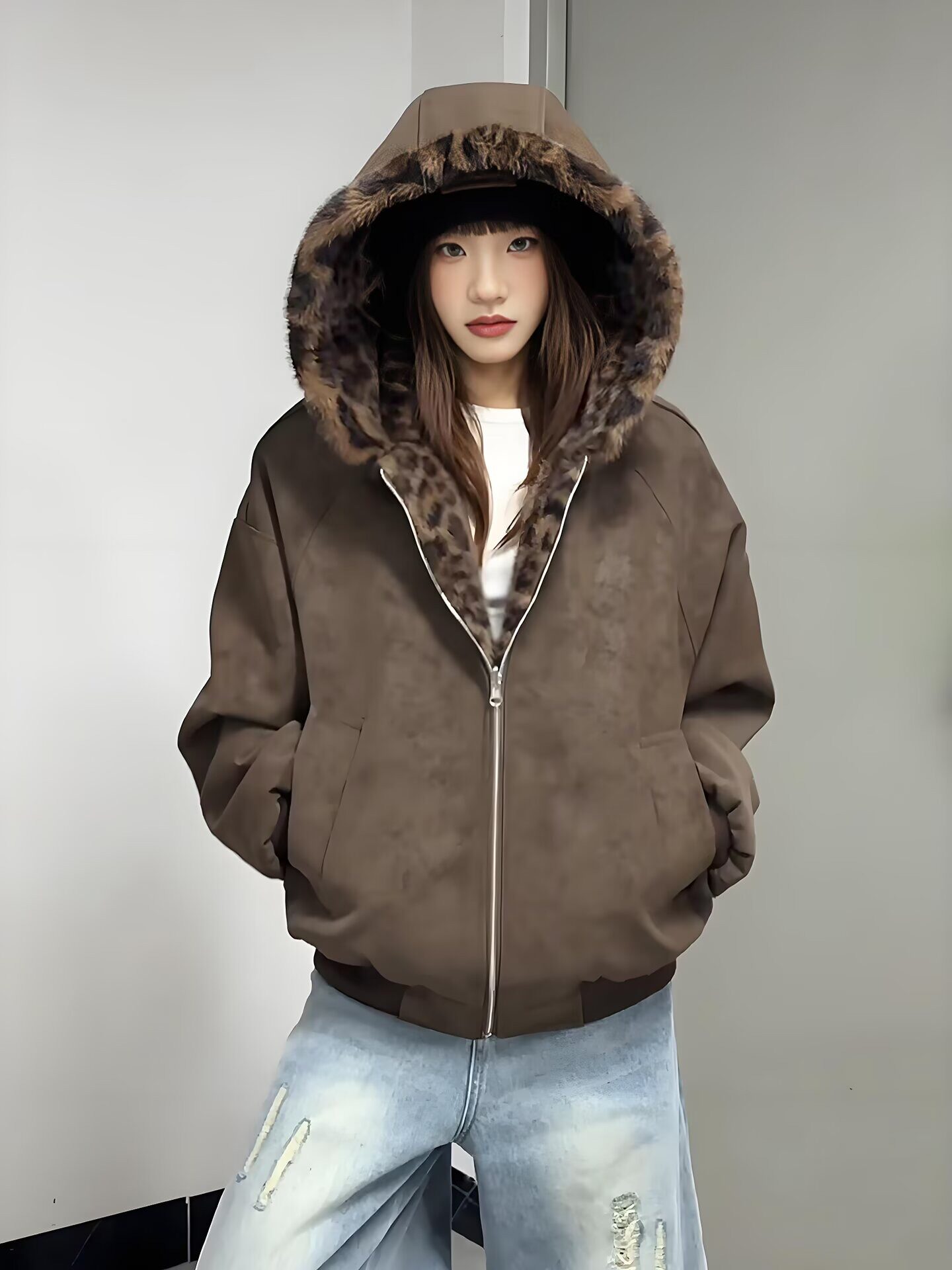 网图冬季加厚连帽棉衣外套男宽松保暖棉服m5037p110,男装棉衣,星座204-3