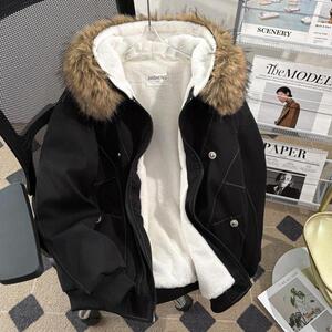 美式复古座山雕毛领棉服男女冬季加厚保暖棉衣外套m9929 p90图片