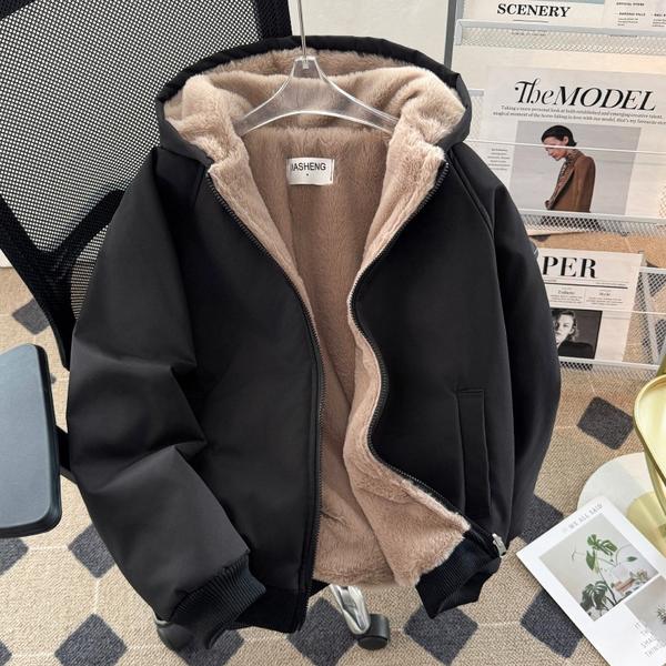 冬季加厚连帽棉衣外套男宽松保暖情侣棉服m9922p100,男装棉衣,星座204-3