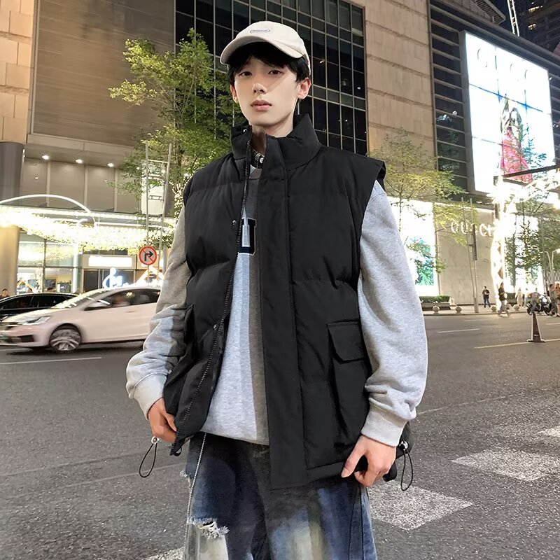 重磅潮流气质原宿ins慵懒马甲百搭简约文艺工装外套mj806p65,男装工装外套,星座204-3