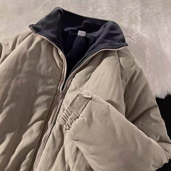 冬季加绒加厚棉衣外套男立领日系复古潮牌棉服m05p80,男装棉衣,星座204-3
