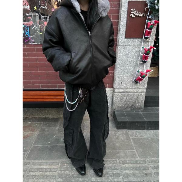网图冬季座山雕毛领棉服男加厚保暖棉衣外套棉袄潮m6029p125,男装棉衣,星座204-3