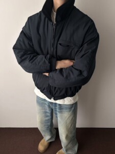网图 冬季基础复古翻领棉服微短款显高棉衣保暖外套情侣m5023 p82图片