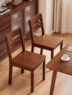 实木餐椅家用靠背椅简约现代餐桌椅商用木头凳子专用餐厅吃饭椅子