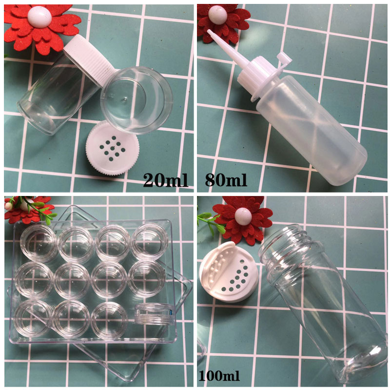 尖嘴瓶撒粉瓶高透明撒金粉瓶子