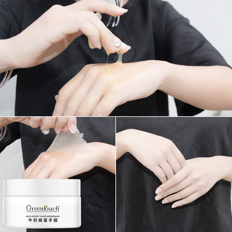 手膜嫩白保湿一抹恢复去手角质老茧死皮蜂蜜嫩手蜡护手霜神器男女