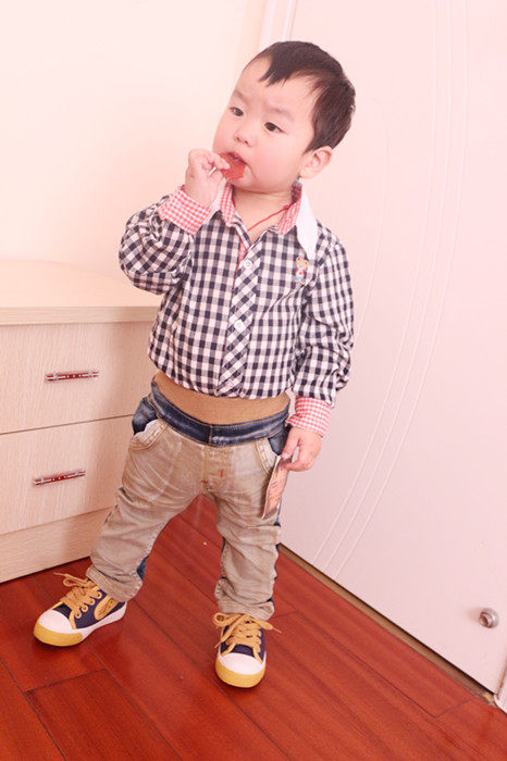 Chemise garcon à manche longue - Ref 2078042 Image 1